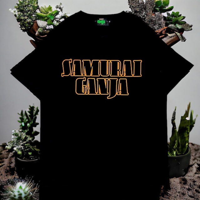 Samurai Ganja Print T-shirts