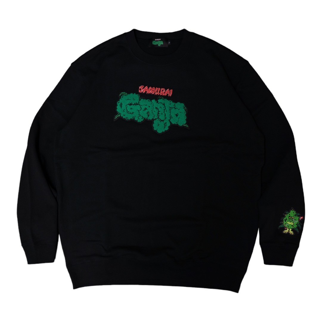 侍サガラ刺繍 CREW NECK SWEAT SHIRT